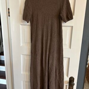 GAP Brown Ribbed Knit Dress